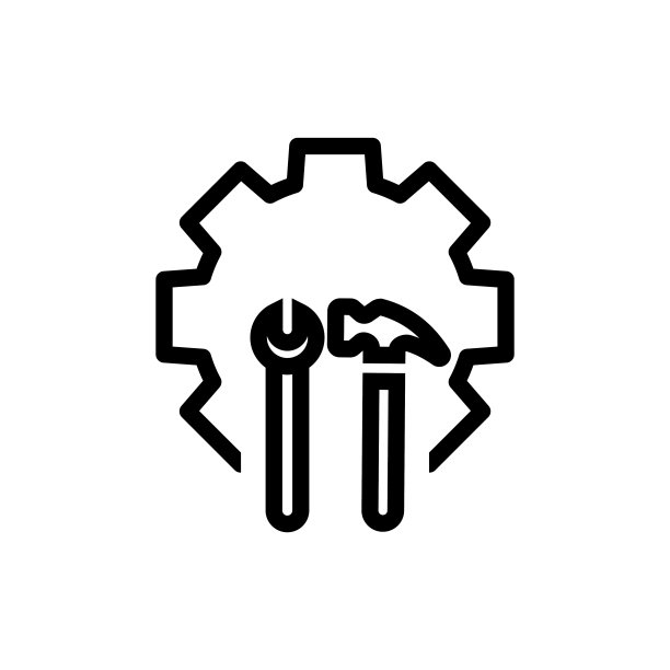 修复图标。扳手和齿轮。扳手和齿轮，齿轮。矢量插图原图图片下载