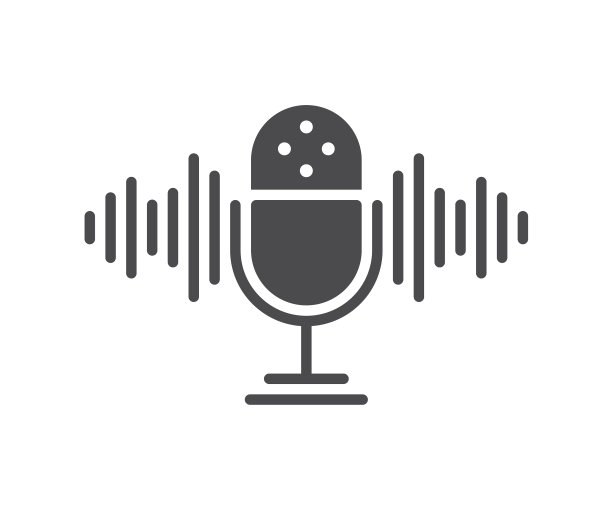 播客图标上的白色背景图标盖章图片下载