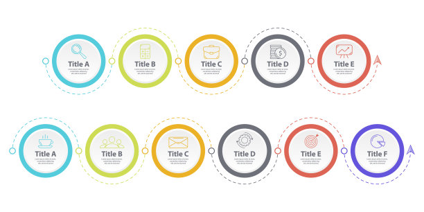 带有箭头的业务信息图模板。抽象矢量插图可用于布局、图表图片下载