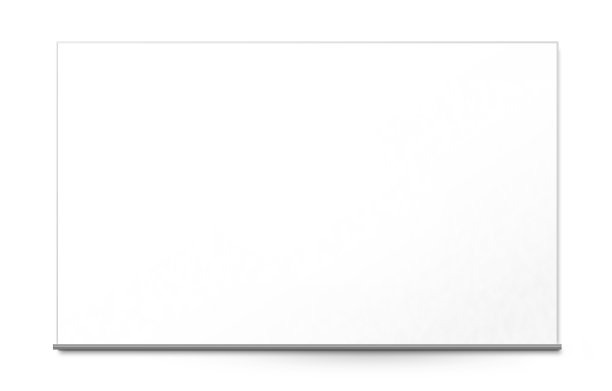 空白办公室白板墙上，孤立在白色背景上图片下载