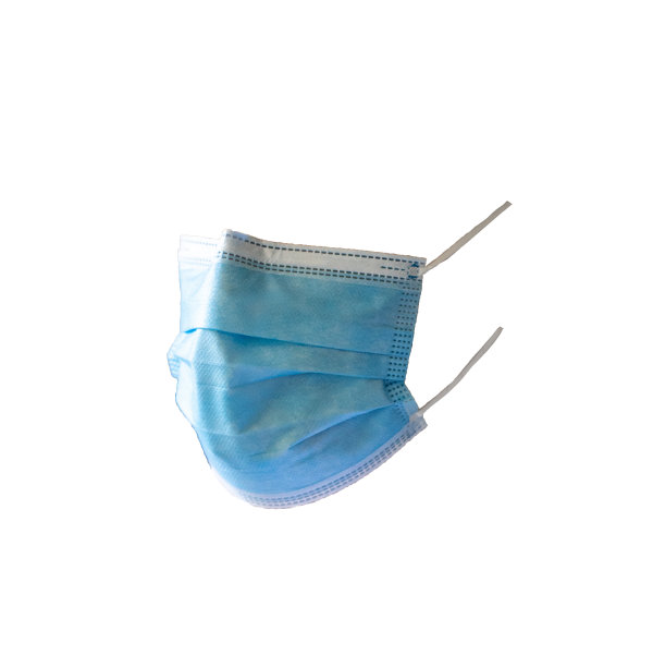 医用口罩，侧视图，黑色背景，covid-19呼吸道疾病，大流行图片下载