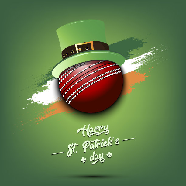 圣帕特里克节和板球节快乐图片下载