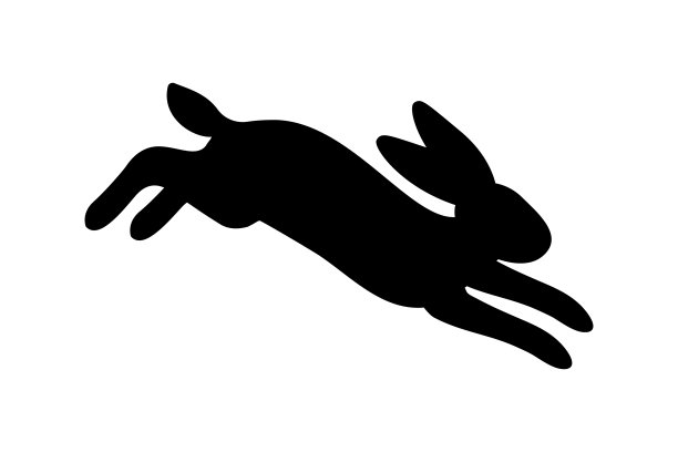 黑色的跳兔图片下载