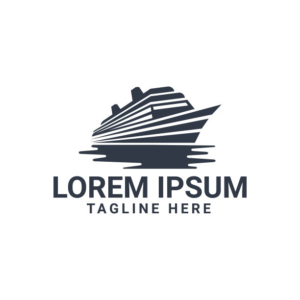 适合游艇或游艇的标志设计图片下载