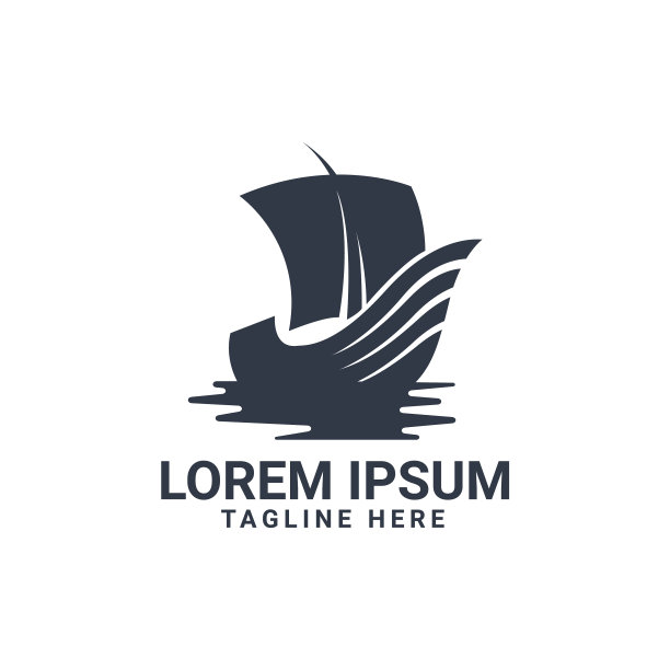 适合游艇或游艇的标志设计图片下载