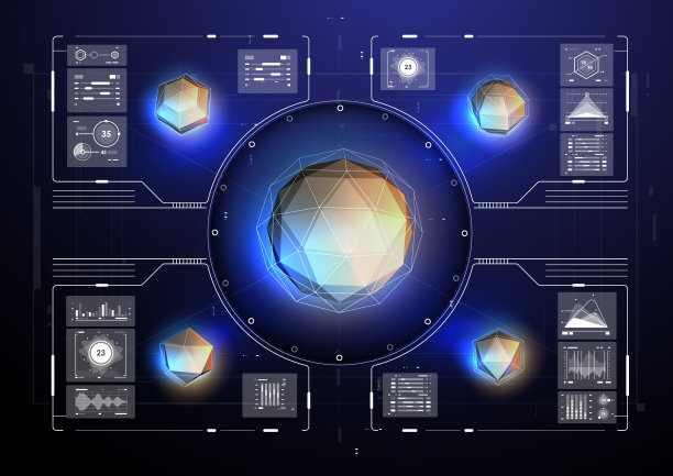 虚拟现实在hud风格抽象图片下载
