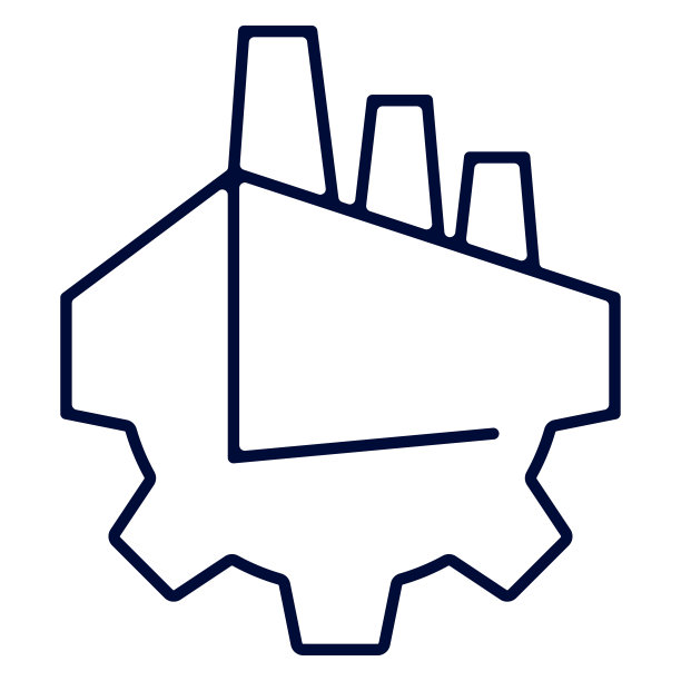 齿轮厂图标设计工业矢量图标元素孤立图片下载