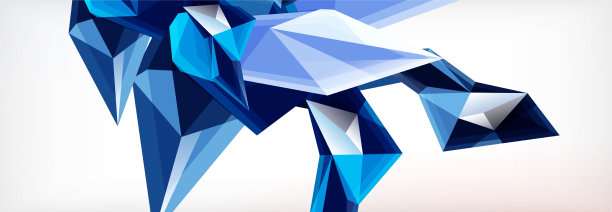 三维三角形和金字塔抽象图片下载