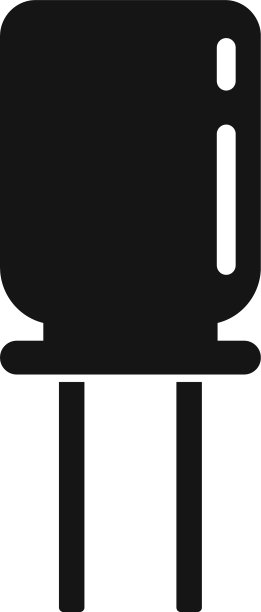 简单的无线电电容图标风格图片下载