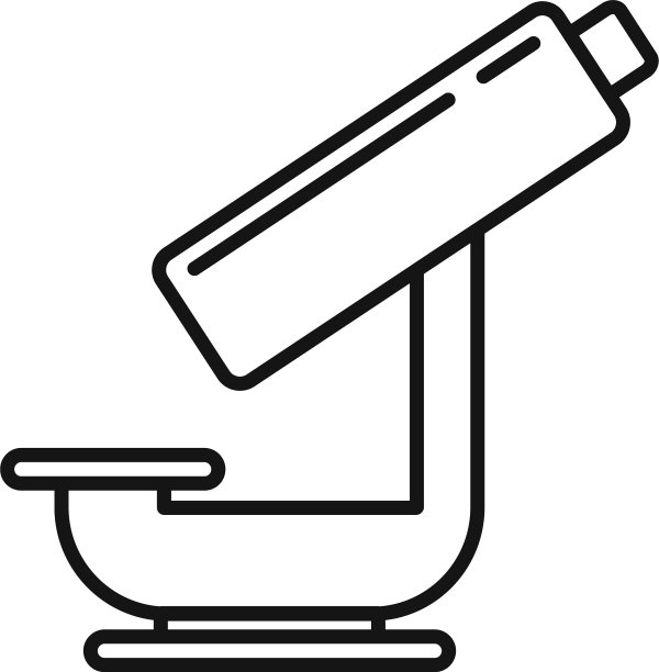纳米技术显微镜图标轮廓风格图片下载