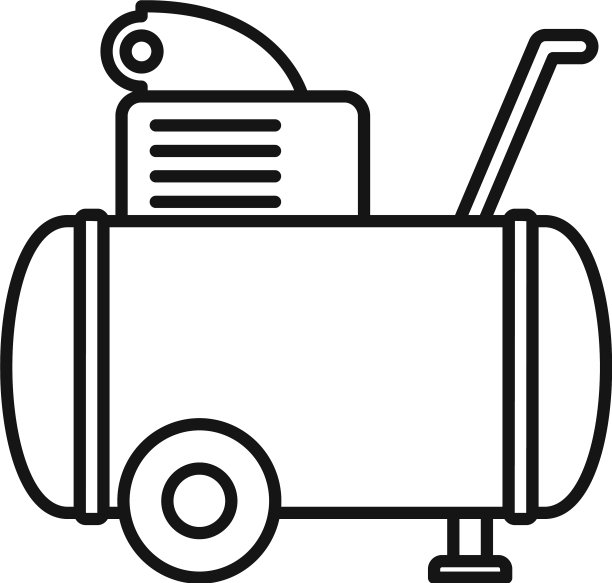 机器空压机图标轮廓样式图片下载