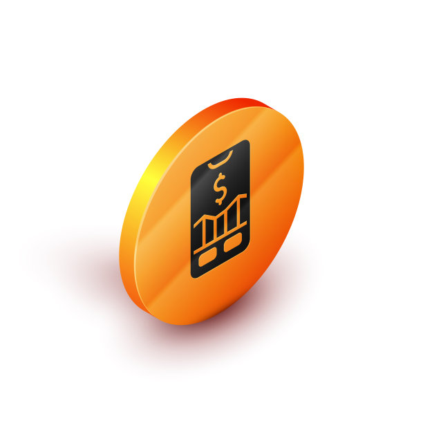 等距移动股票交易概念图标图片下载