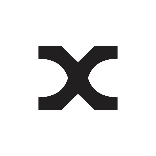 字母X简约几何抽象标志图片下载