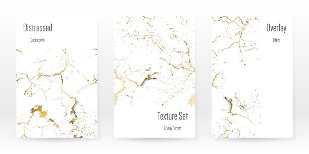 典雅的金色纹理集大理石名片图片下载