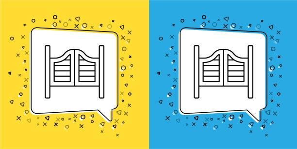 设置线老西餐厅的摇摆门图标图片下载