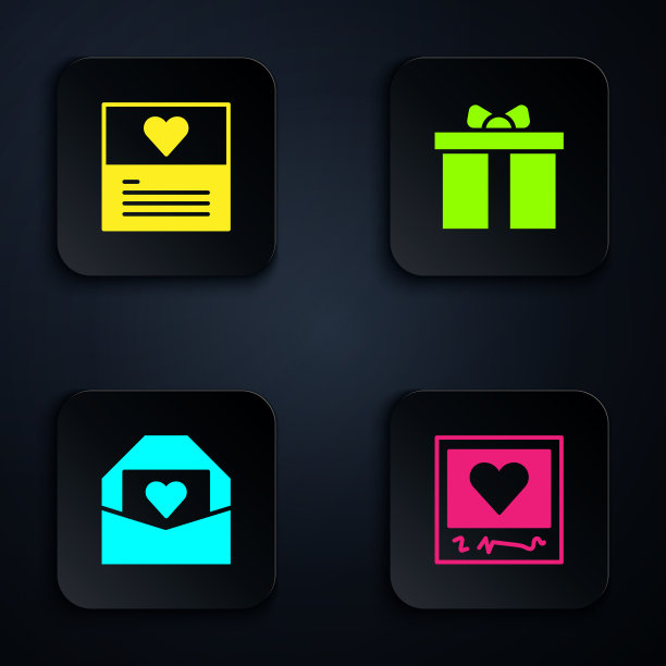 设置相框和心形贺卡图片下载