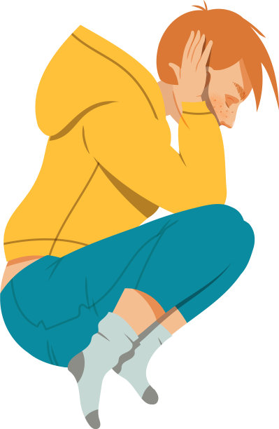 年轻的卧虎藏龙的男人忍受着消极图片下载