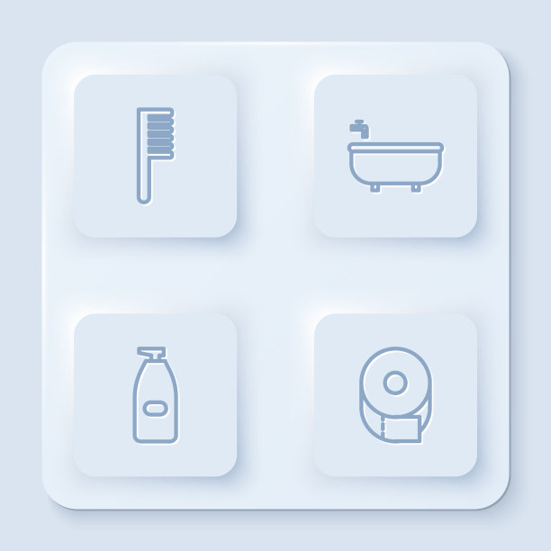 设线刷洗澡盆瓶液图片下载