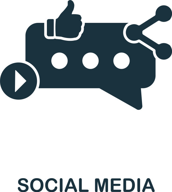 社交媒体创意图标简单元素社交图片下载