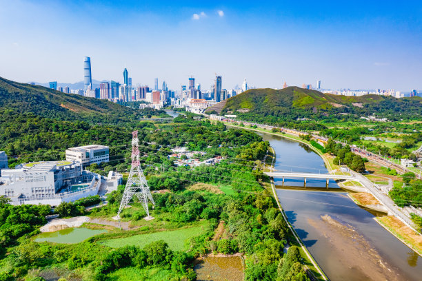 中国深圳美丽的天际线景观图片下载