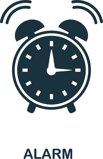 报警图标单色风格图标设计图片下载