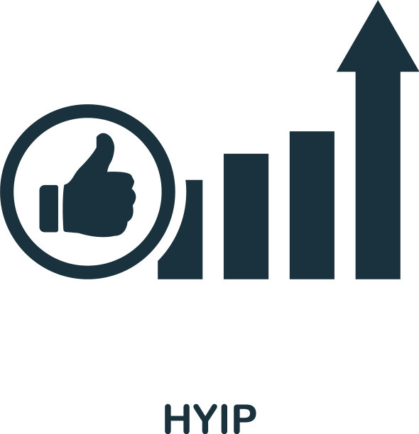 SMM图标中的HYIP单色风格设计图片下载