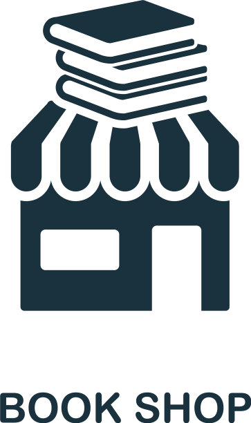 书店图标创意元素设计来自图标图片下载