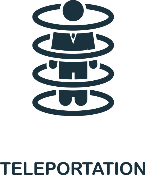 瞬间移动图标符号创意符号来自图片下载