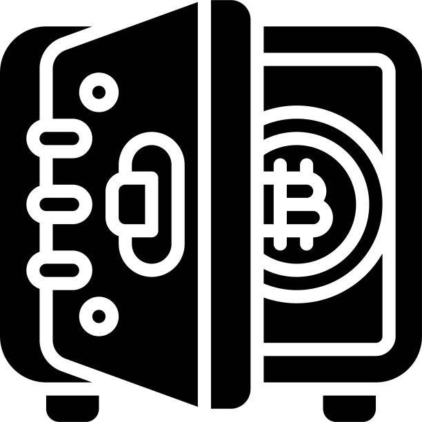 保险箱图标，加密货币相关矢量图片下载