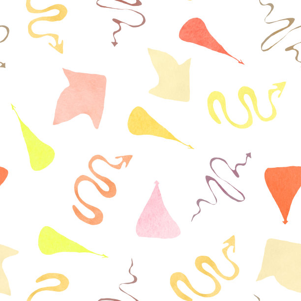 水彩光箭头无缝模式。图片下载