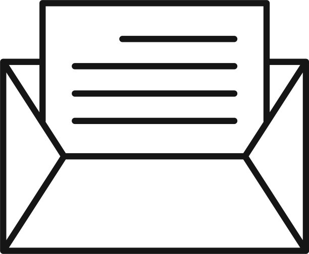 邮件促销图标轮廓样式图片下载