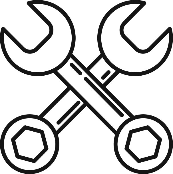 汽车服务钥匙图标轮廓风格图片下载