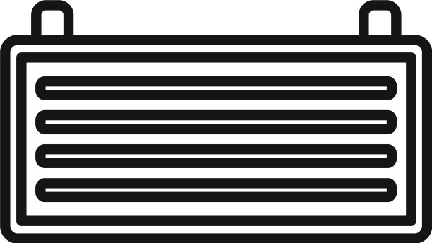 凉爽通风图标轮廓风格图片下载