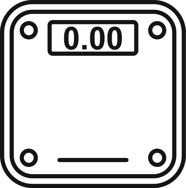 智能秤设备图标轮廓样式图片下载