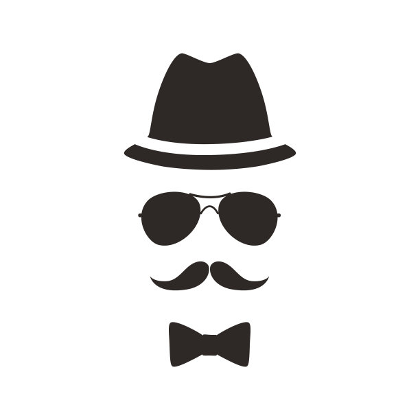 绅士偶像，无名小胡子男图片下载