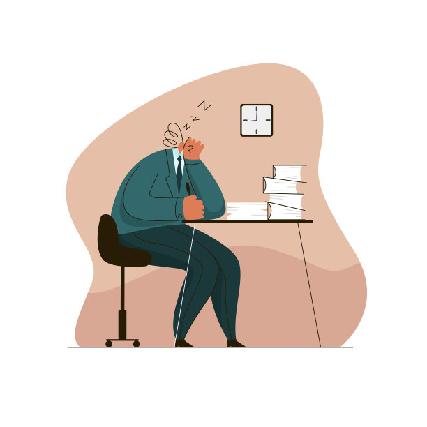 工人经理在办公室工作累了图片下载