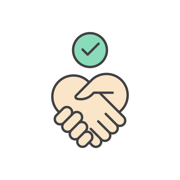 信任概念图标颜色线条轮廓符号线性图片下载