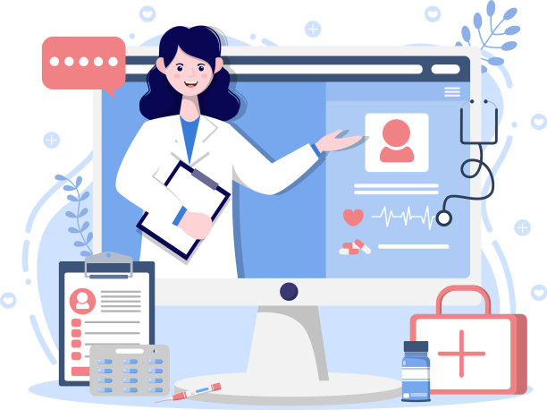 在线医疗保健和医疗概念医生图片下载
