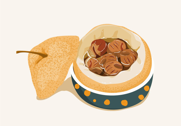 龙眼与岩分离蒸梨图片下载