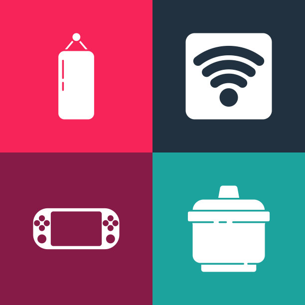 设置波普艺术烹饪锅便携式电子游戏图片下载