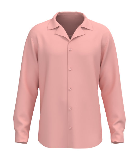 长袖露营衬衫模型图片下载