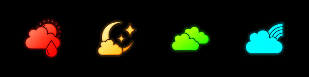 让云与雨和太阳月亮和彩虹图片下载