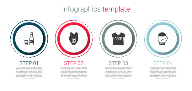 瓶装伏特加与玻璃熊头苏联图片下载