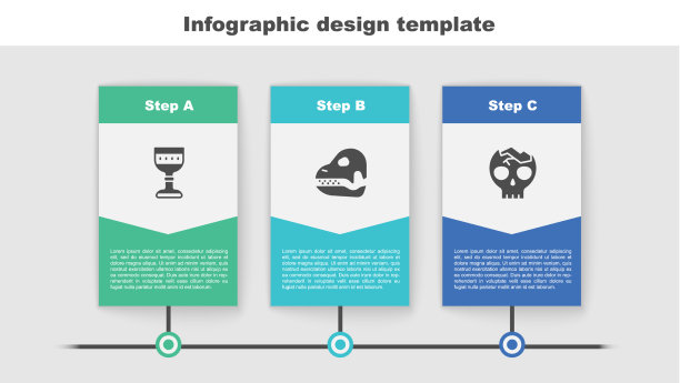 设置中世纪高脚杯恐龙头骨和破碎图片下载