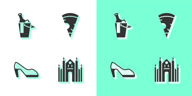 将米兰大教堂酒瓶装在桶里图片下载