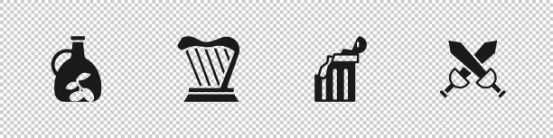 集瓶橄榄油竖琴破古图片下载