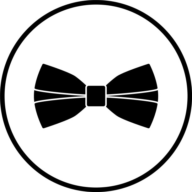 商务蝶形领带图标图片下载