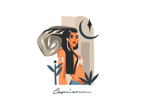 手绘股票抽象平面图形图片下载