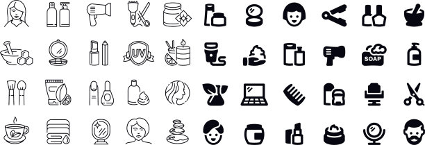 化妆品图标设计图片下载