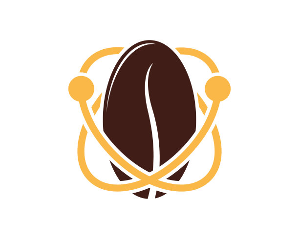 有科学标志的咖啡豆图片下载